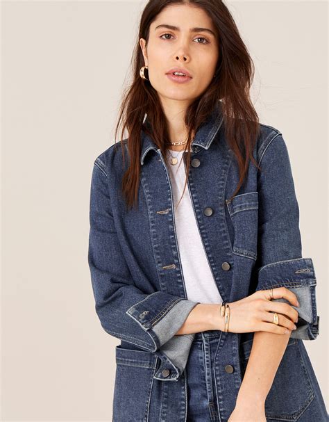 navy blue denim jacket ladies